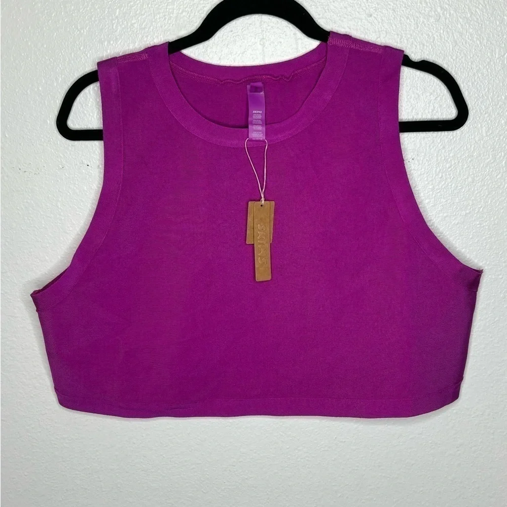 NWT Skims Knit Swim High Neck Top